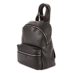 Mochila Discovery de piel Taiga negra