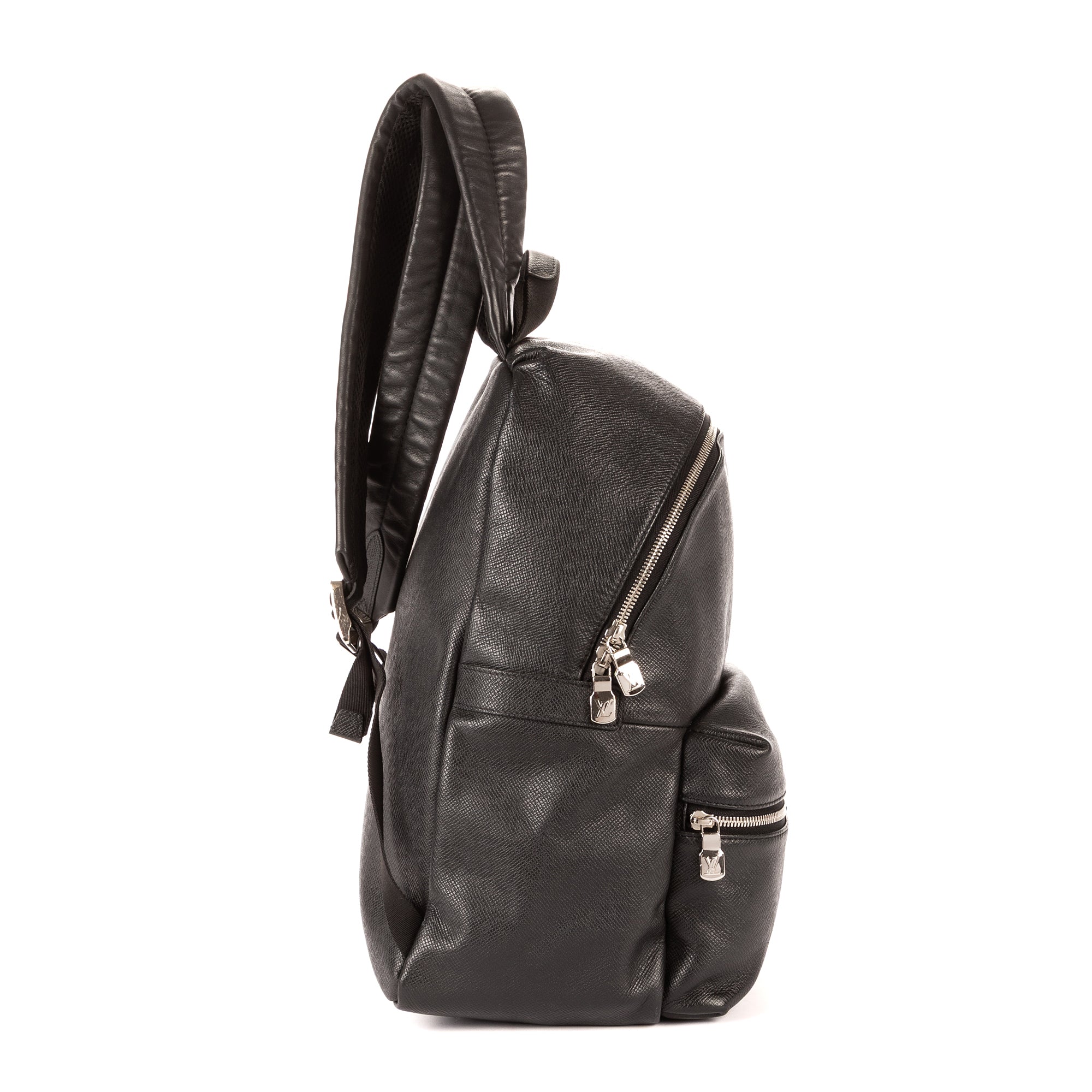Mochila Discovery de piel Taiga negra