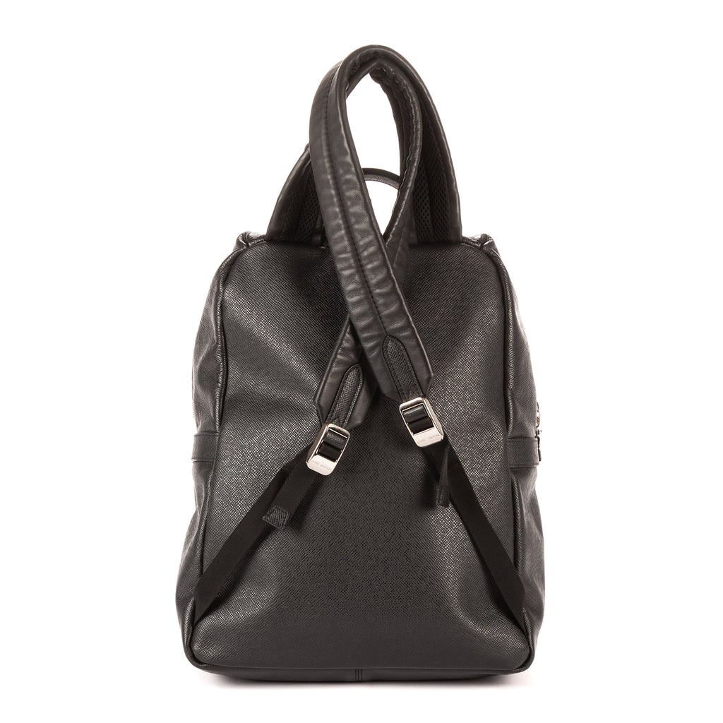 Mochila Discovery de piel Taiga negra
