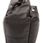 Mochila Discovery de piel Taiga negra