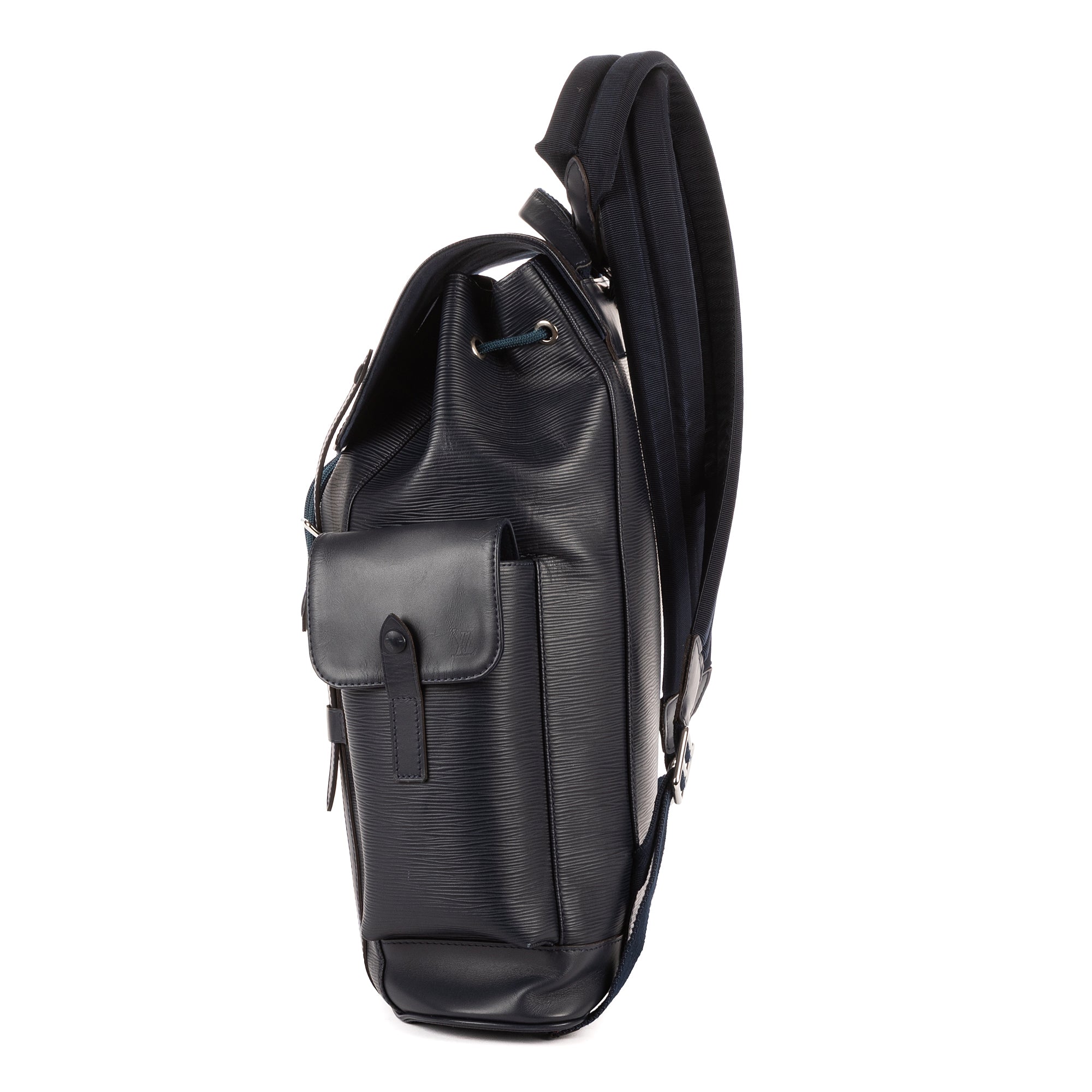 Mochila Christopher PM de piel Epi azul marino