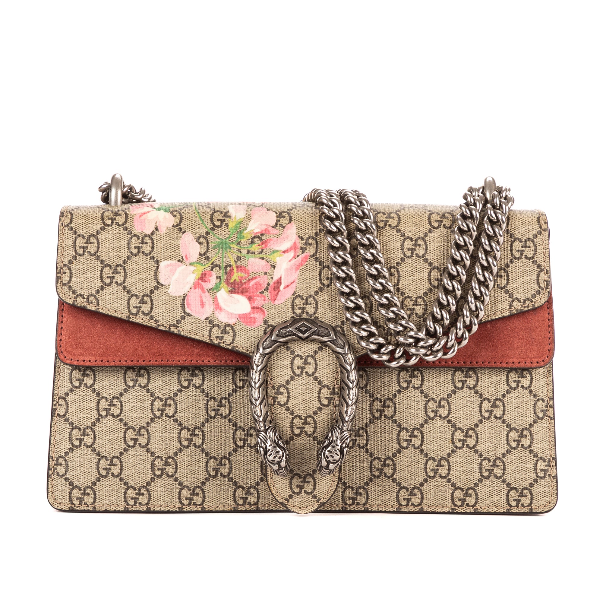 Bolso de Hombro Blooms Dionysus Pequeño Lona Revestida Supreme Beige Blooms