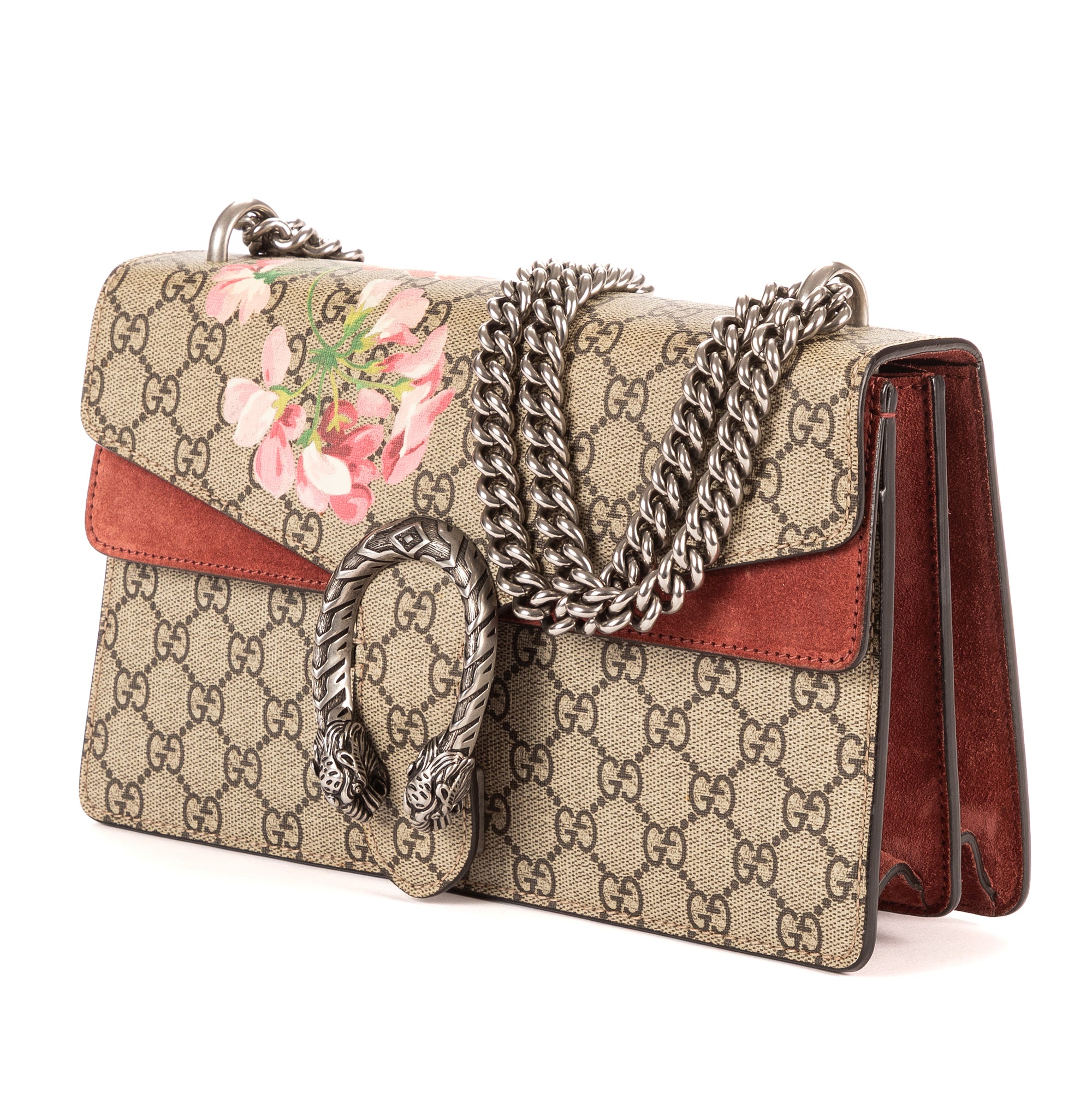 Bolso de Hombro Blooms Dionysus Pequeño Lona Revestida Supreme Beige Blooms