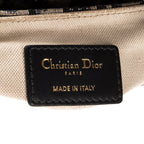 Handbag Oblique Saddle Mini Navy Diorissimo Oblique Canvas