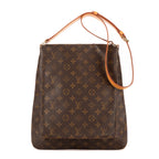 Bandolera Musette Salsa Correa Larga GM Lona Monogram Marrón