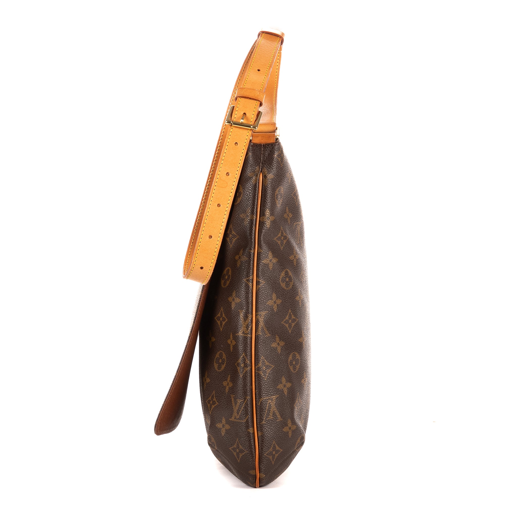 Bandolera Musette Salsa Correa Larga GM Lona Monogram Marrón