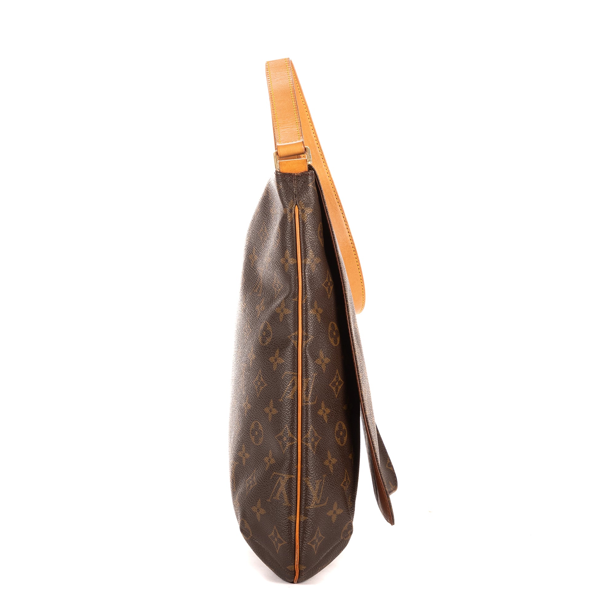 Bandolera Musette Salsa Correa Larga GM Lona Monogram Marrón