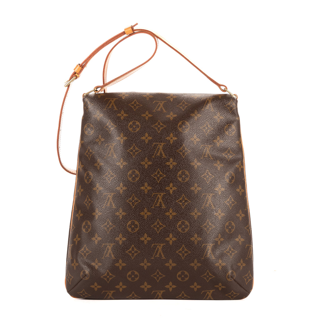 Bandolera Musette Salsa Correa Larga GM Lona Monogram Marrón