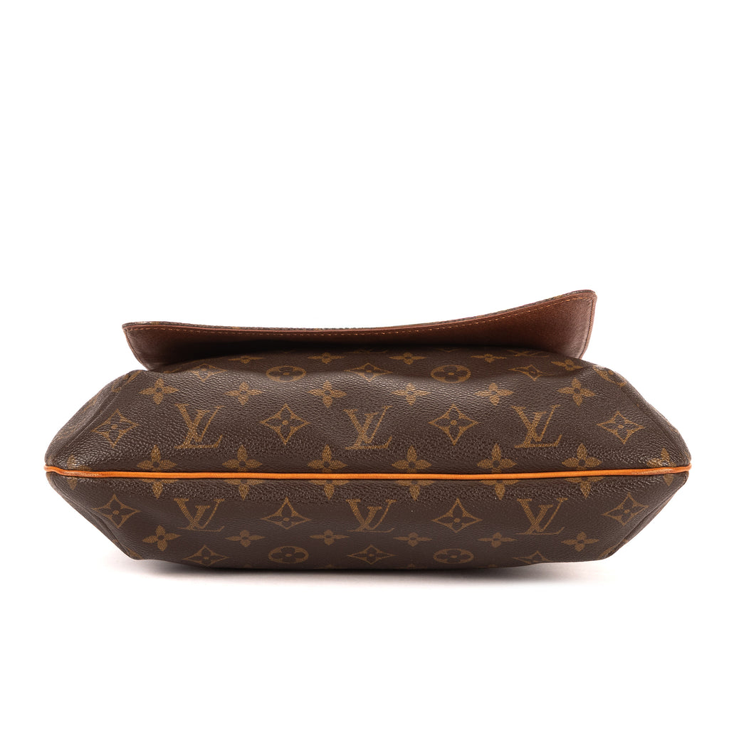 Bandolera Musette Salsa Correa Larga GM Lona Monogram Marrón