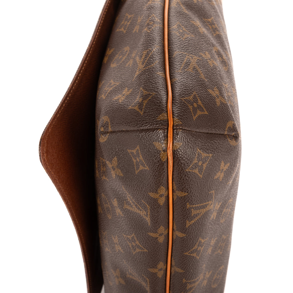 Bandolera Musette Salsa Correa Larga GM Lona Monogram Marrón
