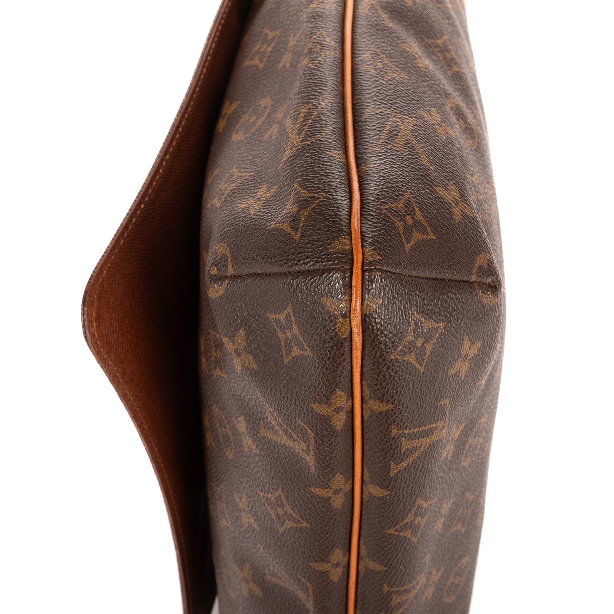 Bandolera Musette Salsa Correa Larga GM Lona Monogram Marrón