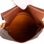 Bandolera Musette Salsa Correa Larga GM Lona Monogram Marrón