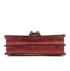 Bolso de Hombro Dionysus Pequeño Blooms Lona Revestida Supreme Beige con Motivos Florales