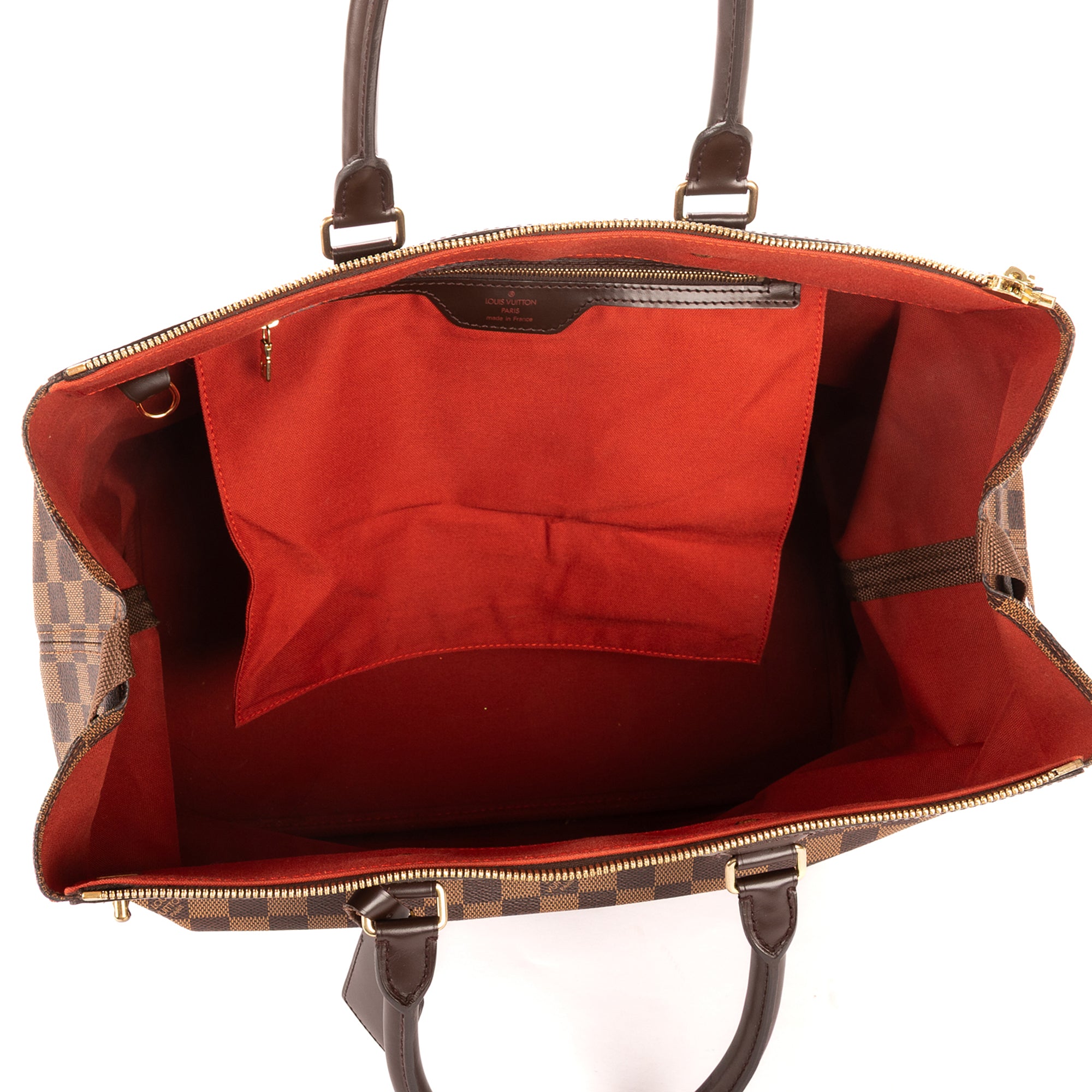 Bolso de mano Greenwich Marrón Damier Ebene