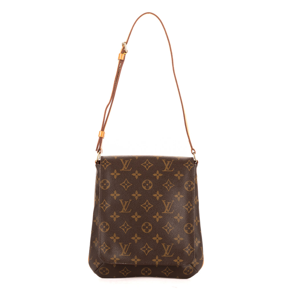 Bolso de Hombro Musette Salsa Correa Larga PM Lona Monogram Marrón