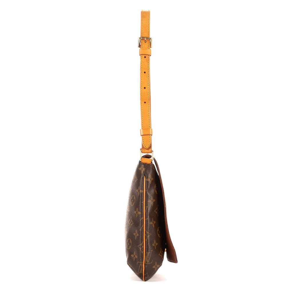 Bolso de Hombro Musette Salsa Correa Larga PM Lona Monogram Marrón