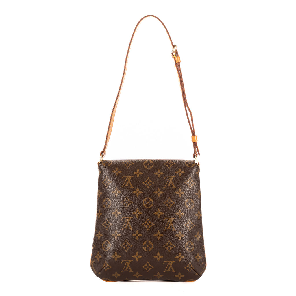 Bolso de Hombro Musette Salsa Correa Larga PM Lona Monogram Marrón