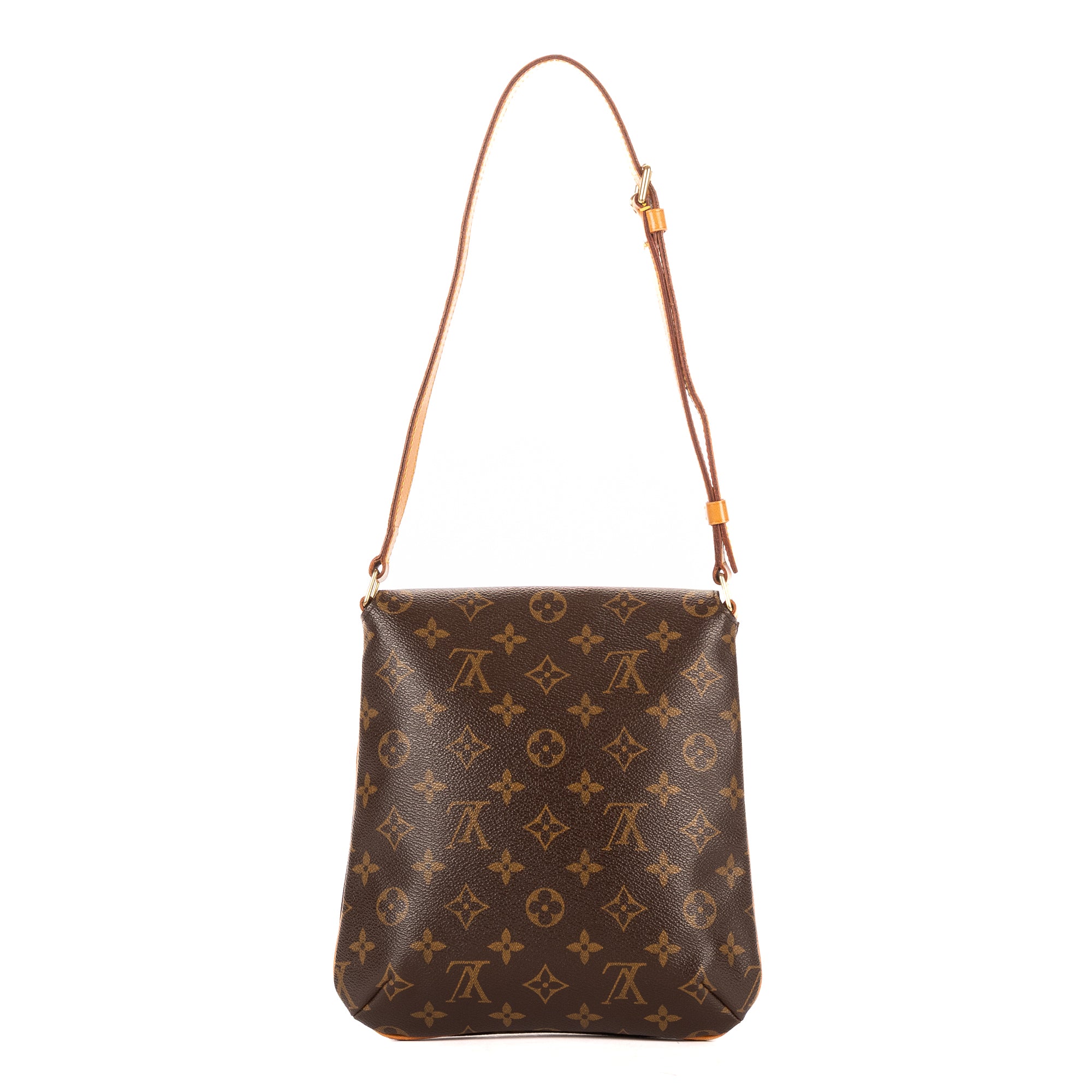 Bolso de Hombro Musette Salsa Correa Larga PM Lona Monogram Marrón
