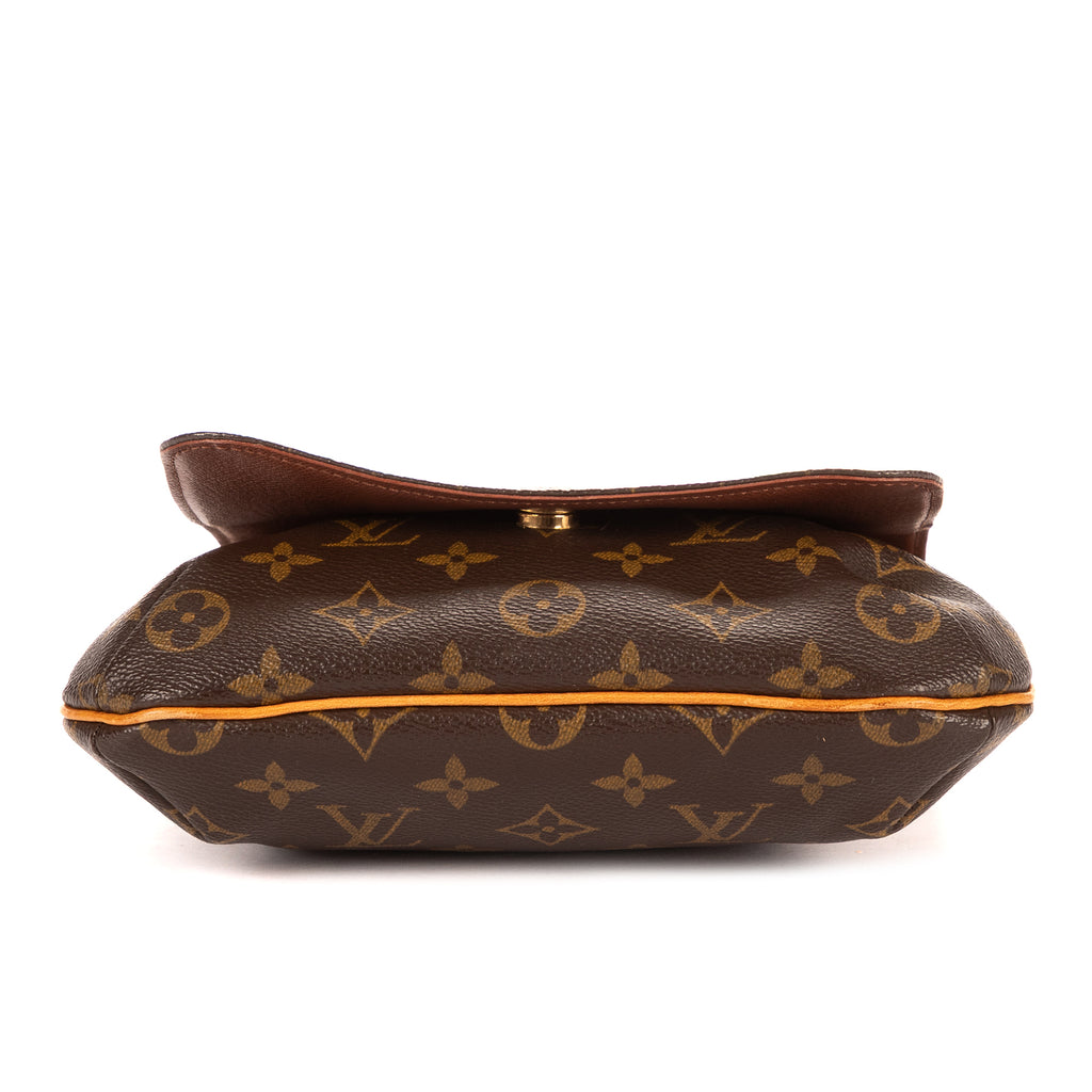 Bolso de Hombro Musette Salsa Correa Larga PM Lona Monogram Marrón