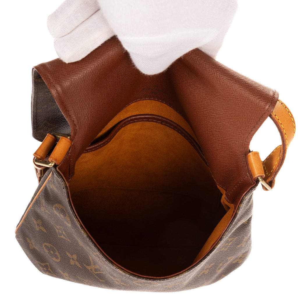 Bolso de Hombro Musette Salsa Correa Larga PM Lona Monogram Marrón