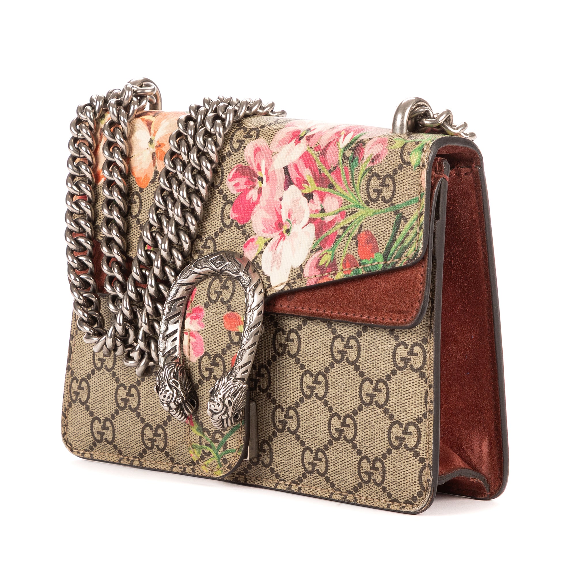 Bandolera Blooms Dionysus Mini de lona revestida Supreme beige
