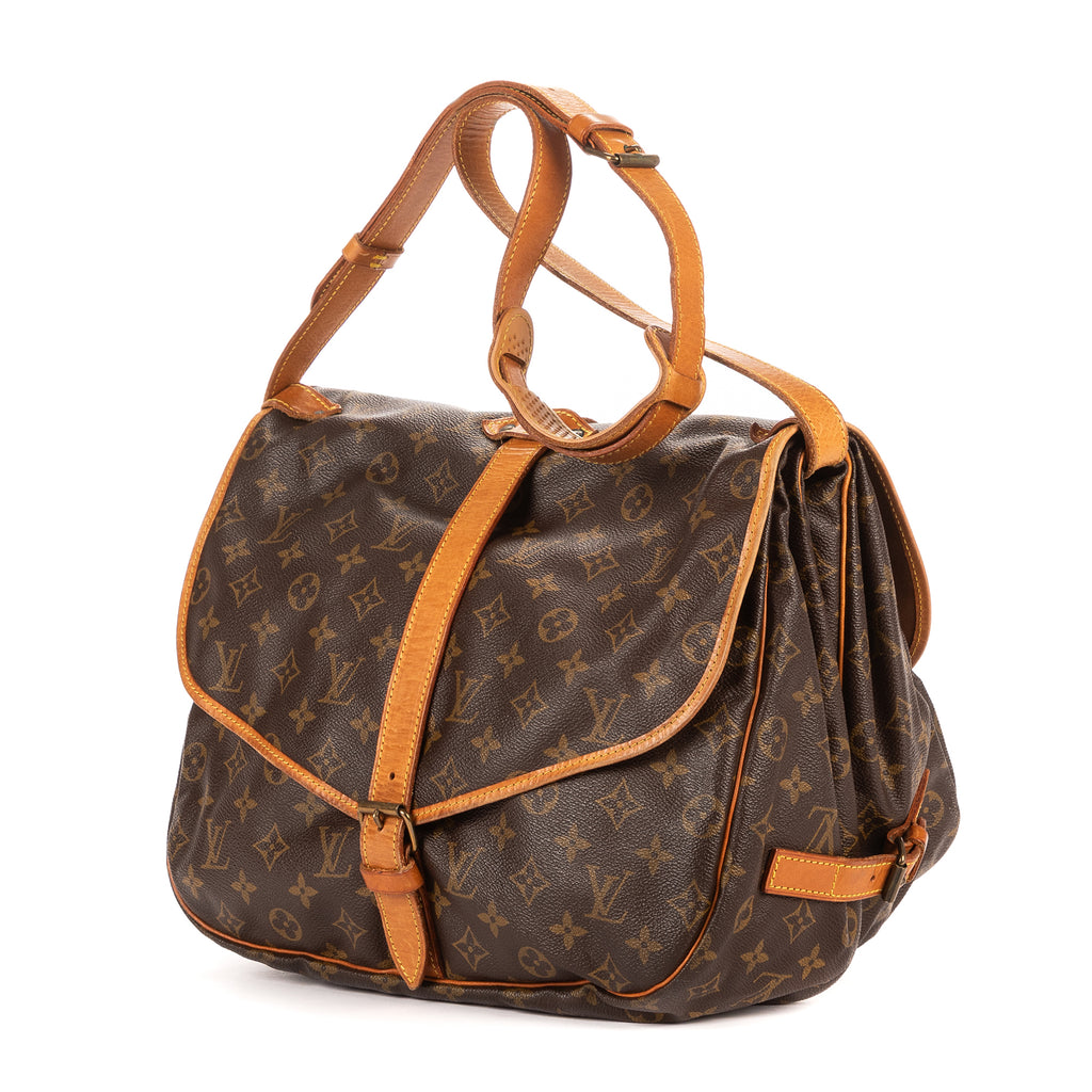 Bandolera Saumur 30 Lona Monogram Marrón