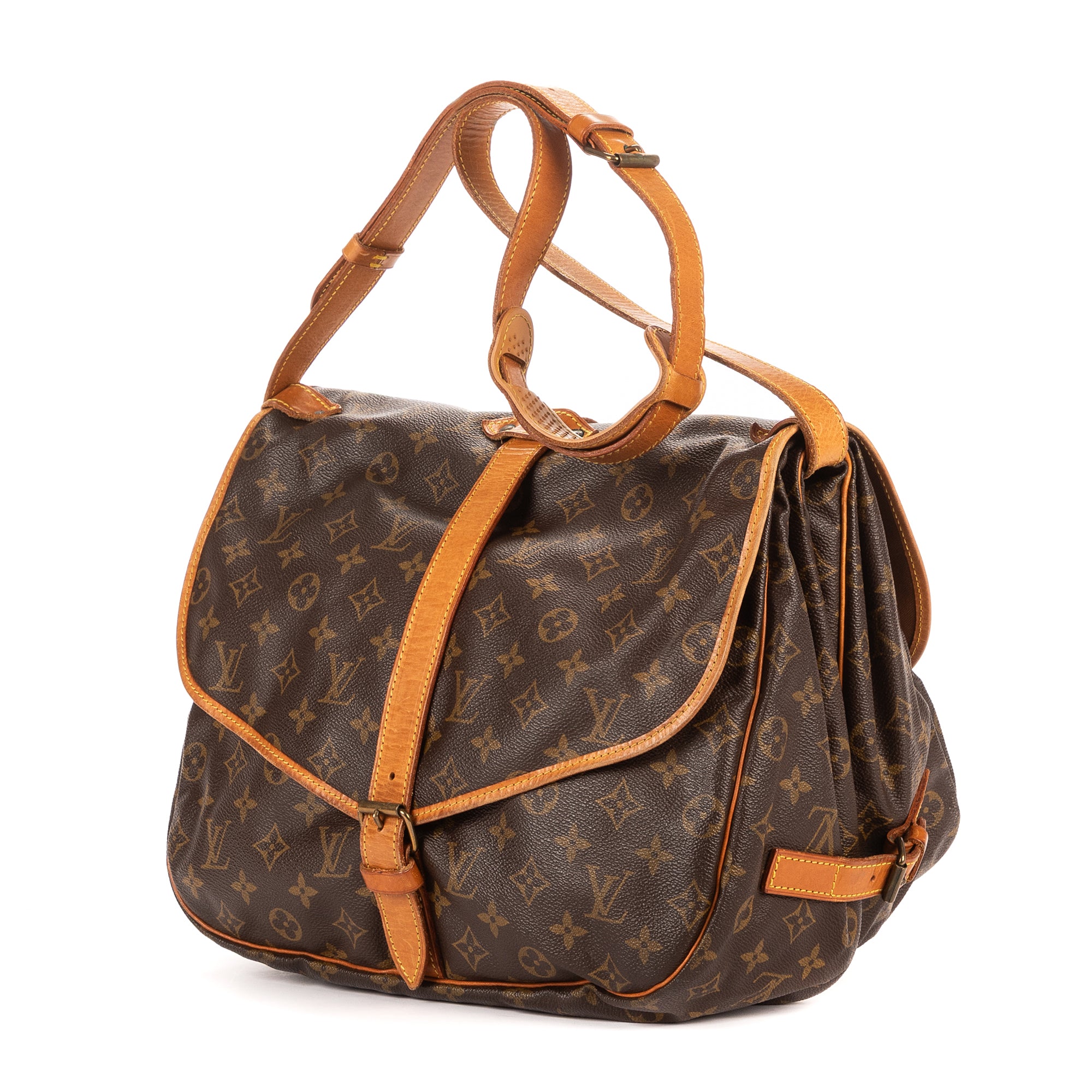Bandolera Saumur 30 Lona Monogram Marrón