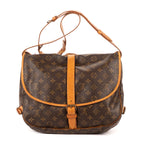 Bandolera Saumur 30 Lona Monogram Marrón