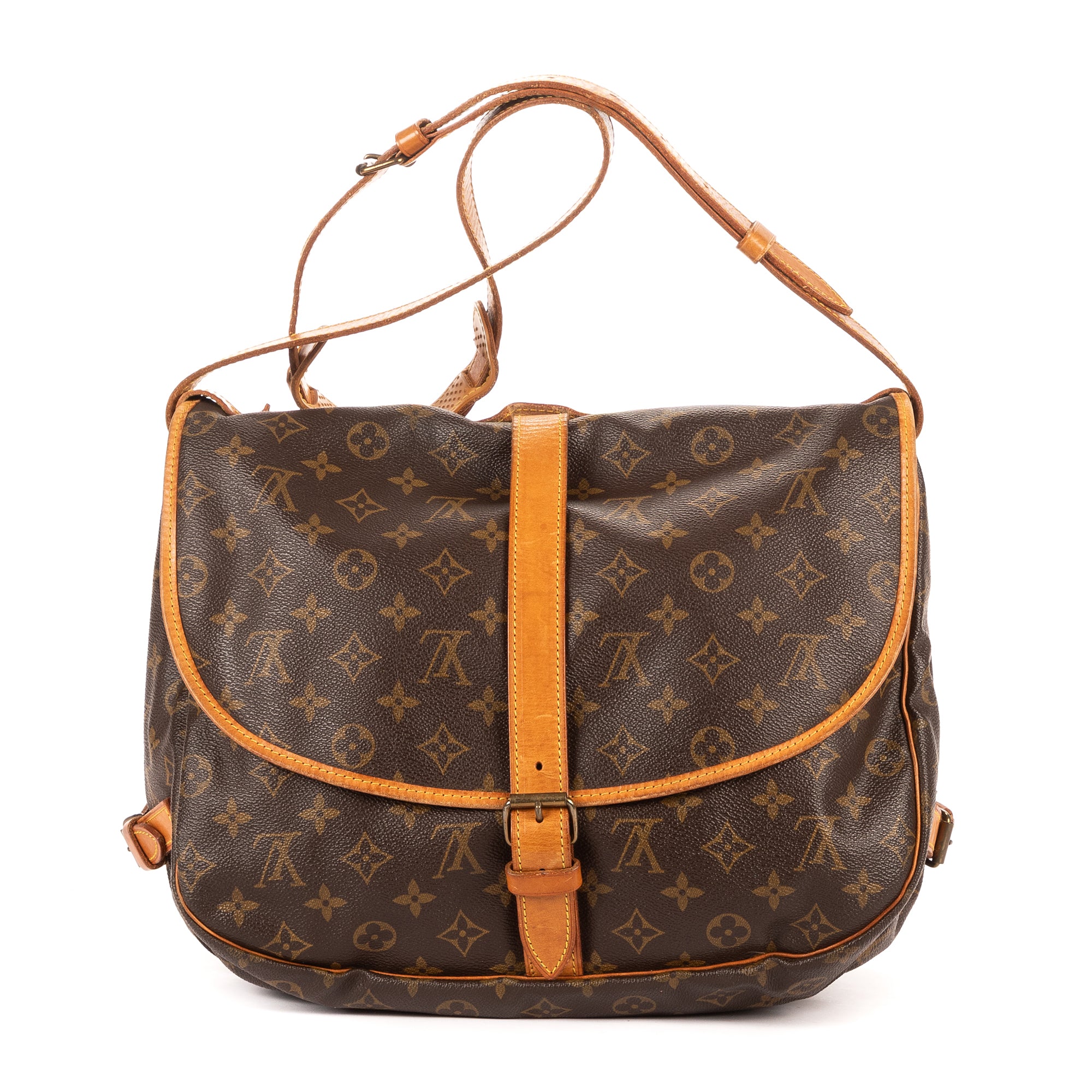 Bandolera Saumur 30 Lona Monogram Marrón