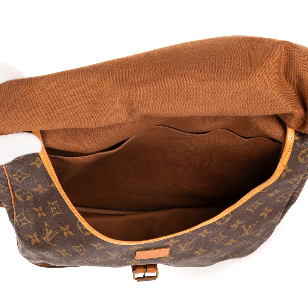 Bandolera Saumur 30 Lona Monogram Marrón