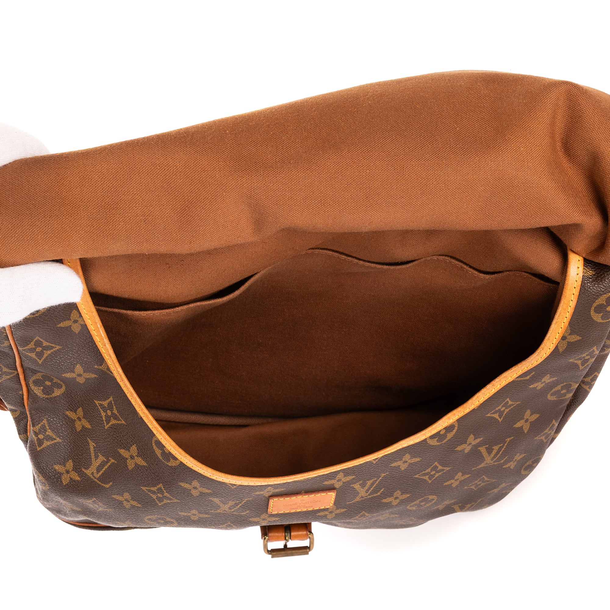 Bandolera Saumur 30 Lona Monogram Marrón