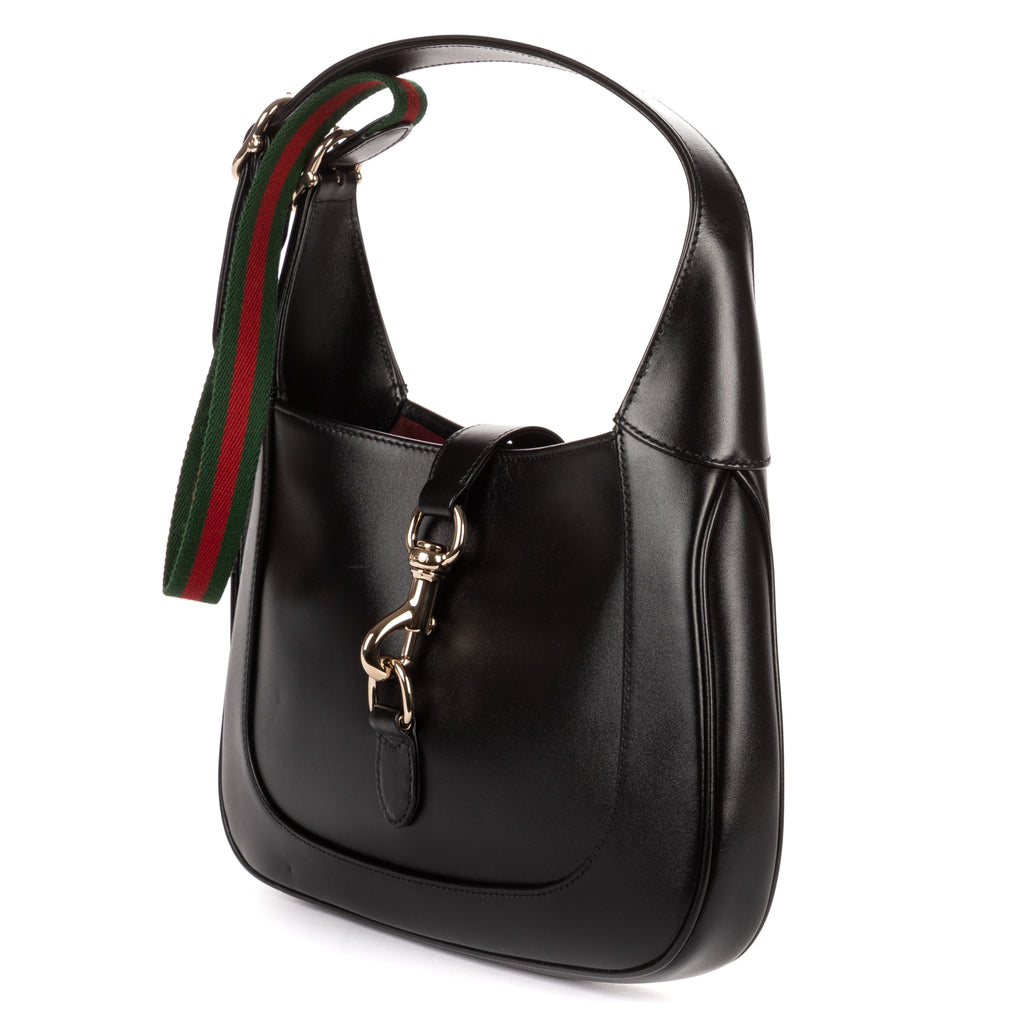 Crossbody Jackie Small Black Smooth Leather