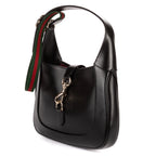 Crossbody Jackie Small Black Smooth Leather