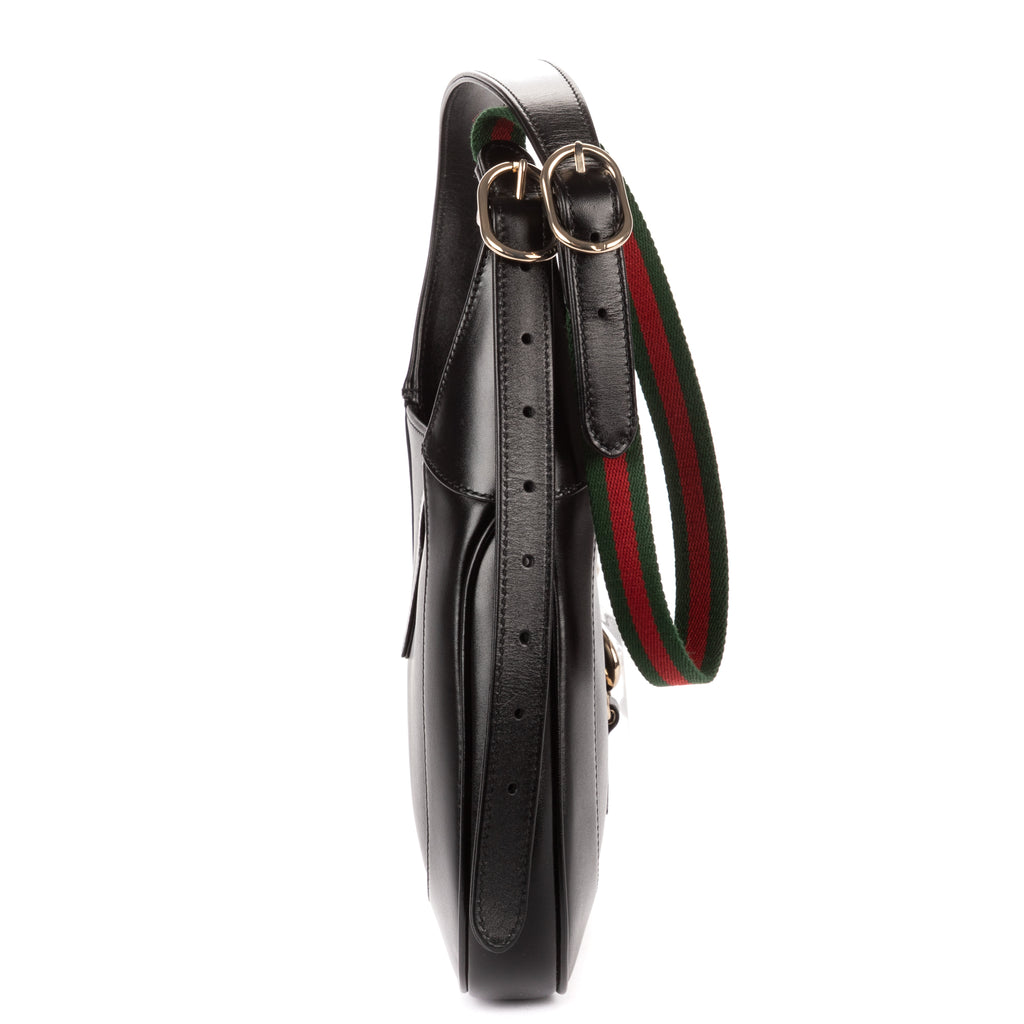 Crossbody Jackie Small Black Smooth Leather
