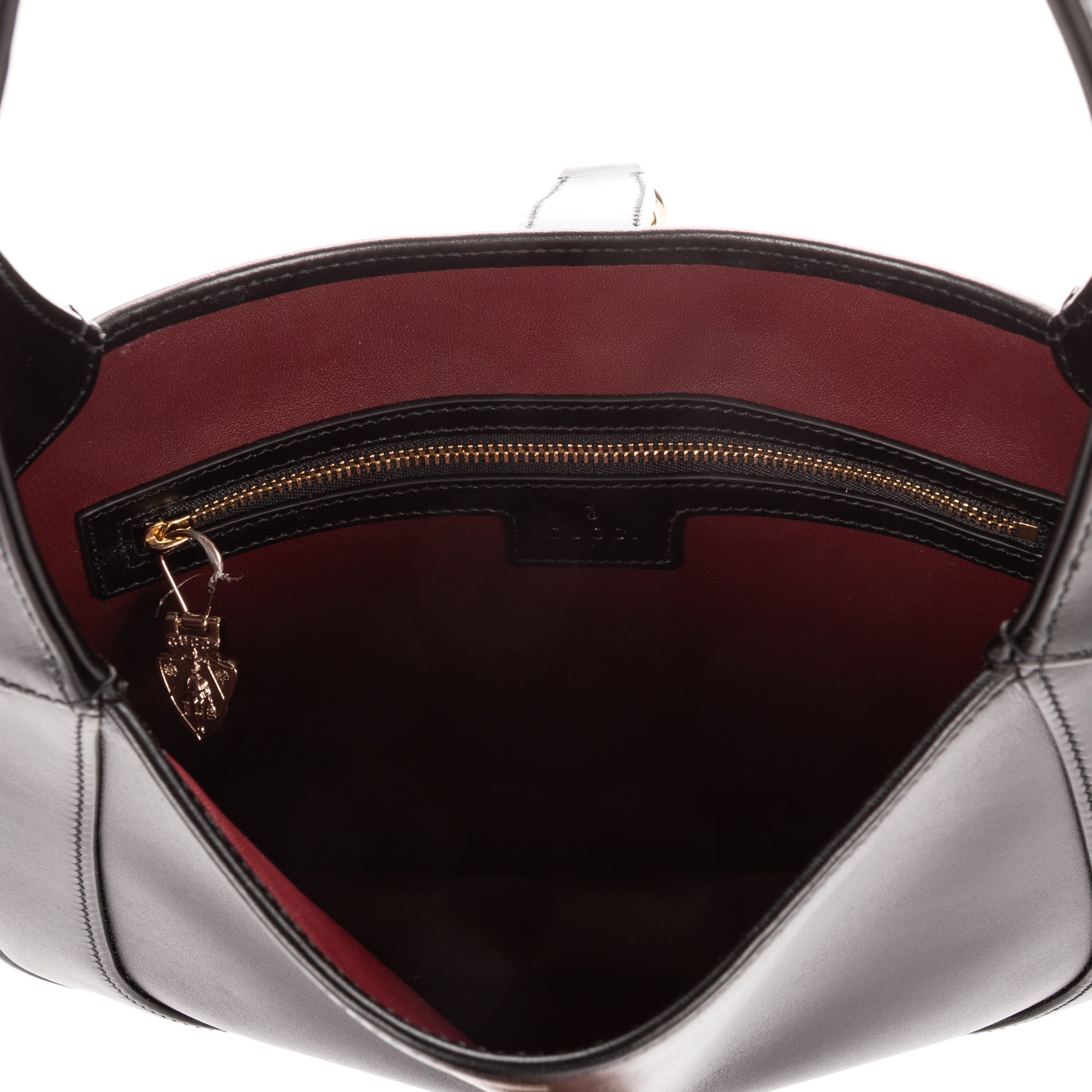 Crossbody Jackie Small Black Smooth Leather