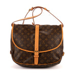 Crossbody Saumur GM Brown Monogram Canvas