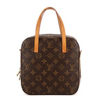 Handbag Spontini Brown Monogram Canvas