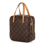Handbag Spontini Brown Monogram Canvas