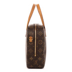 Handbag Spontini Brown Monogram Canvas