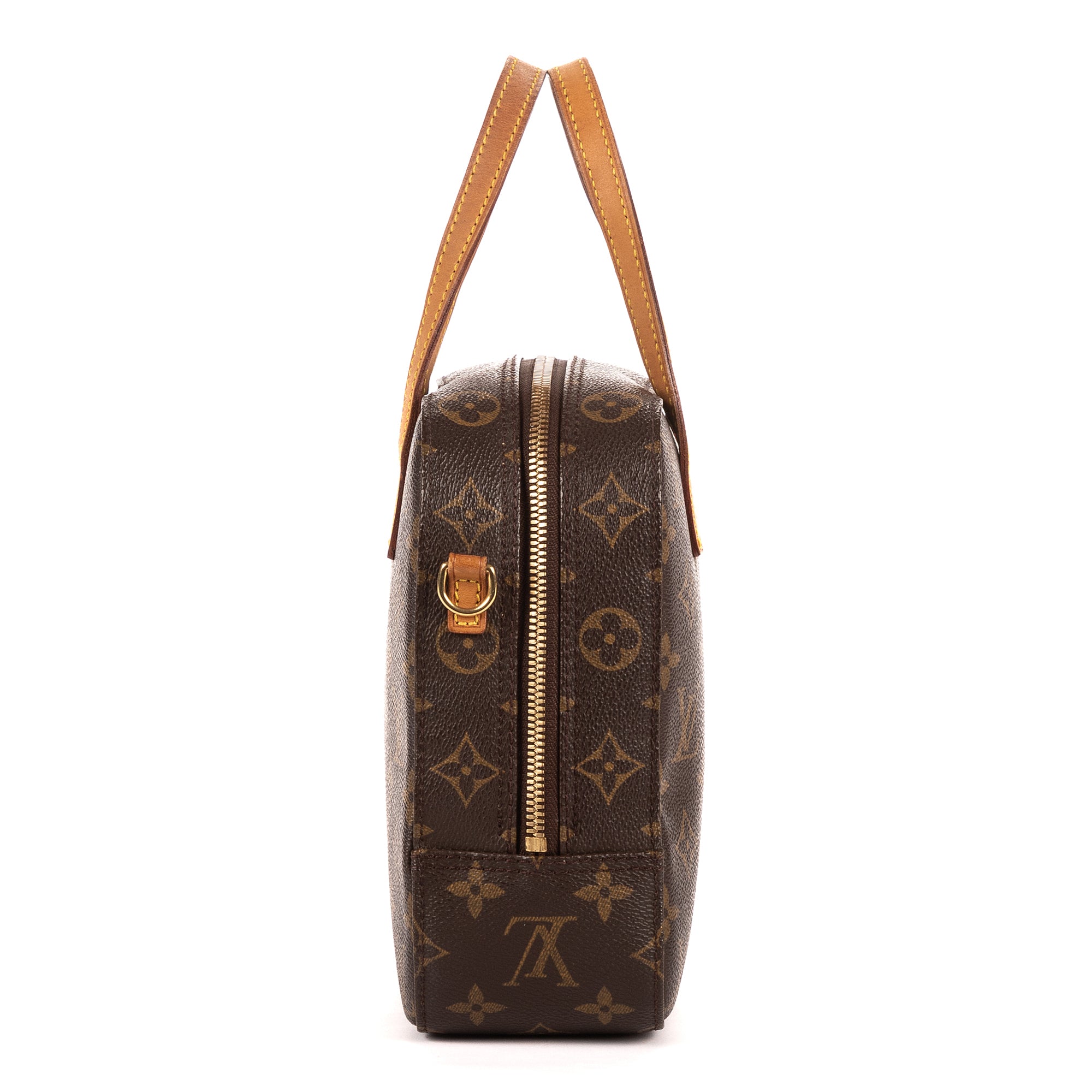 Handbag Spontini Brown Monogram Canvas
