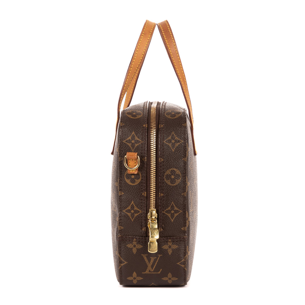 Handbag Spontini Brown Monogram Canvas