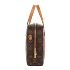 Handbag Spontini Brown Monogram Canvas