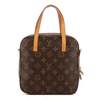 Handbag Spontini Brown Monogram Canvas