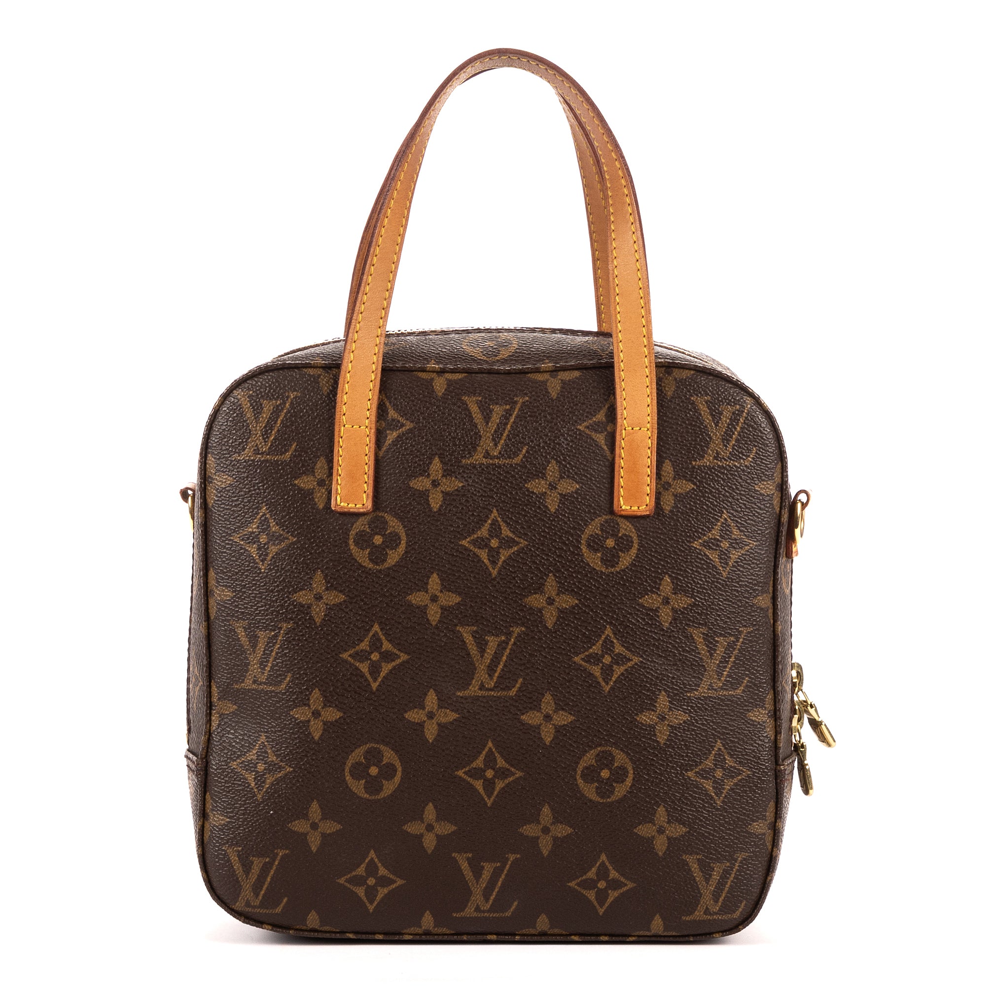 Handbag Spontini Brown Monogram Canvas
