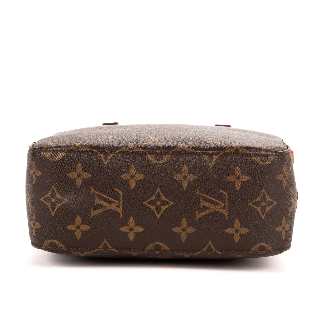 Handbag Spontini Brown Monogram Canvas