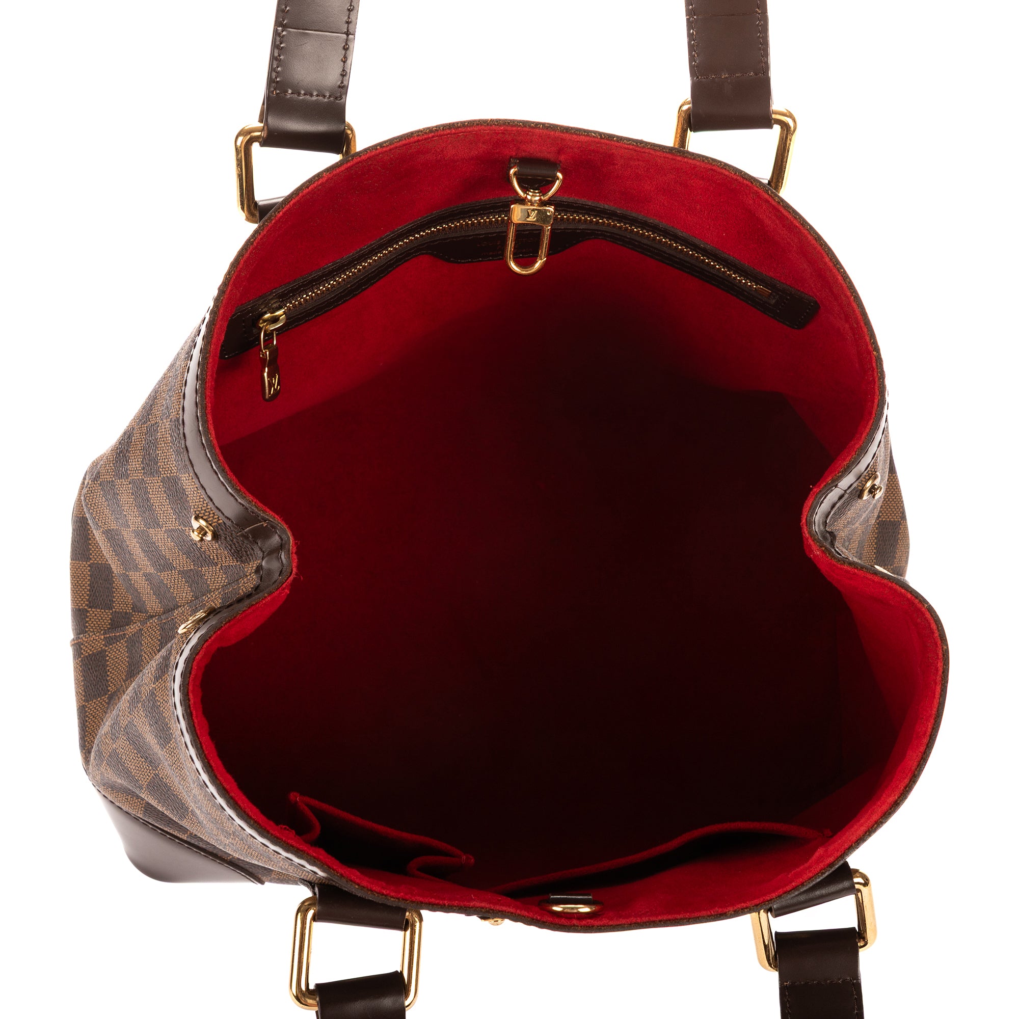 Handbag Hampstead PM Dark Brown Damier Ebene