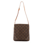 Bandolera Musette Salsa Lona Monogram Marrón