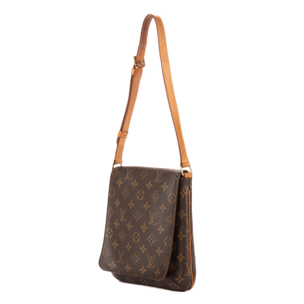 Bandolera Musette Salsa Lona Monogram Marrón