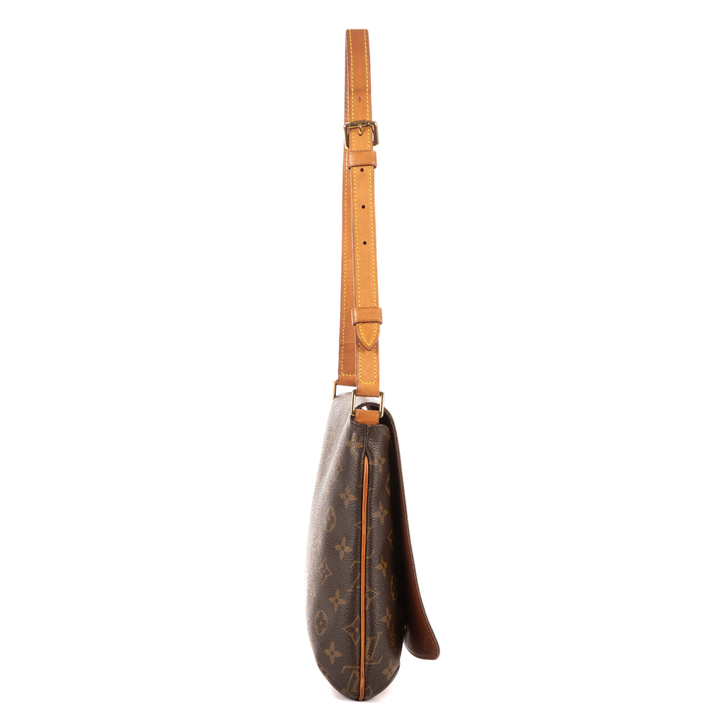 Bandolera Musette Salsa Lona Monogram Marrón