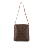 Bandolera Musette Salsa Lona Monogram Marrón